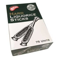 Barratt/Bassetti Hard Liquorice Sticks (BOX 75 UNITS) - Best Before: 10.04.26 Barratt/Bassetti Hard Liquorice Sticks (BOX 75 UNITS) - Best Before: 10.04.26