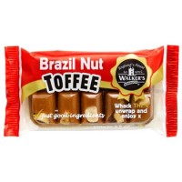 Walkers Toffee Block - BRAZIL NUT Toffee - 100g Block - Best Before: 18.05.26 Walkers Toffee Block - BRAZIL NUT Toffee - 100g Block - Best Before: 18.05.26