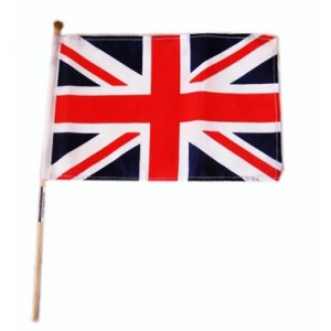 British Union Jack Handwaver Flag (15x23cm)